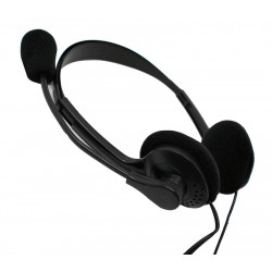 CASQUE Stereo avec micro Jack 3 5mm Coussin doreille mousse/controle volume  - microphone flexible BOITE RETAIL - GEMBIRD