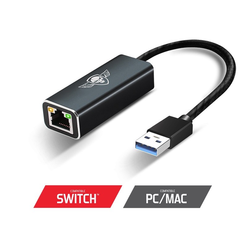 Adaptateur USB 3.0 Réseau Gigabit Ethernet RJ45 Velocity Network ref  SOG-USBRJ45 - SPIRIT OF GAMER Compatible Nintendo S