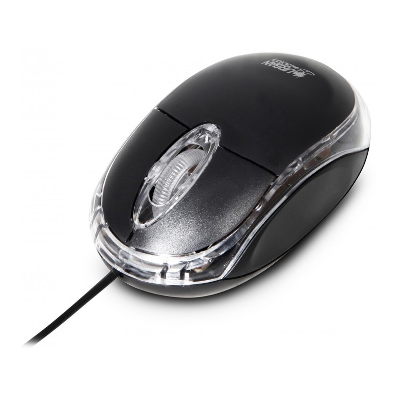 Mini Souris ambidextre CRAZY - filaire USB - Noir