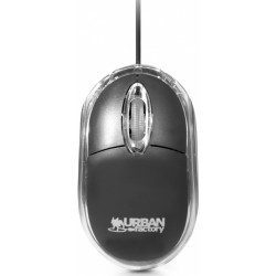 Mini Souris ambidextre CRAZY - filaire USB - Noir