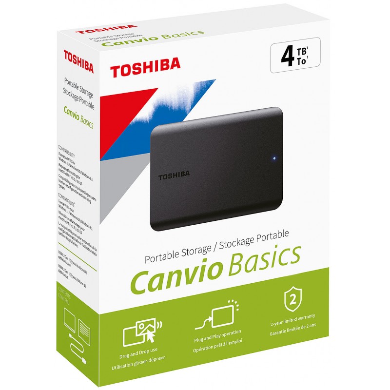 Disque Dur externe 4 To Canvio Basics 2022 - Toshiba