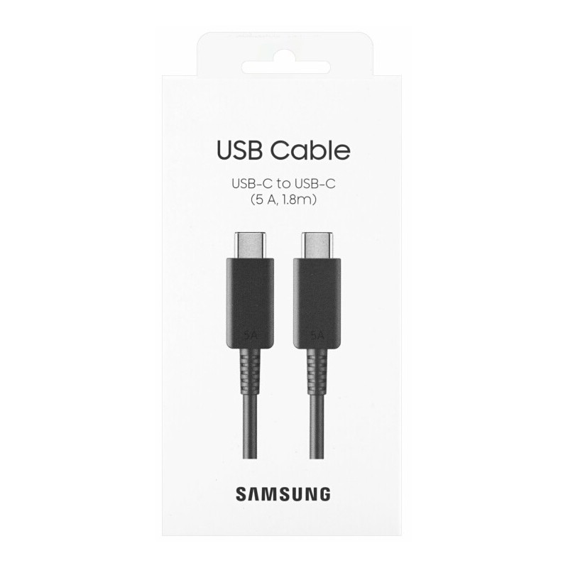 Câble USB-C 1.8m 5A Noir - Samsung