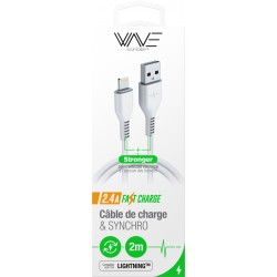 Câble USB-Lightning 2M...