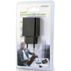 Prise Secteur 5V 2 USB -...