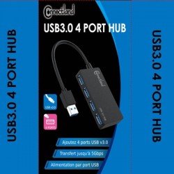 Hub USB-3 4 Ports -...